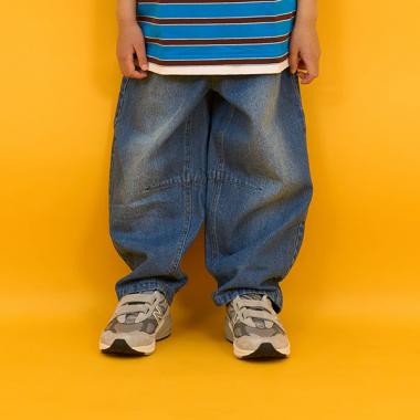 【SKIT0LY】デニム・ワイドカーブパンツ