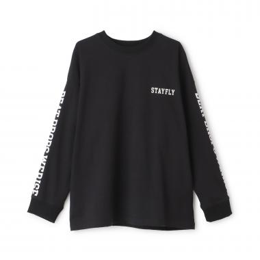 【SKIT0LY】袖ロゴプリント長袖Tシャツ