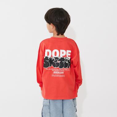 【SKIT0LY】バック発泡プリント長袖Tシャツ