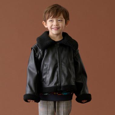 合皮ボマージャケット