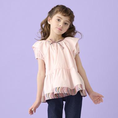 スワールペプラムブラウス