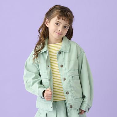 ロゴエンボスデニムジャケット