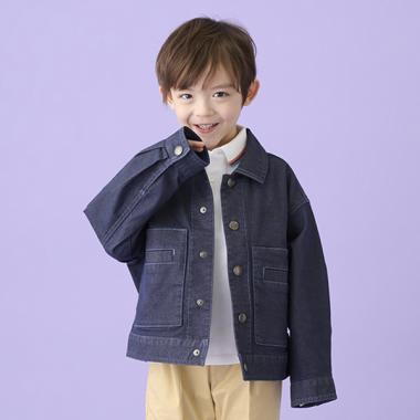 ロゴエンボスデニムジャケット