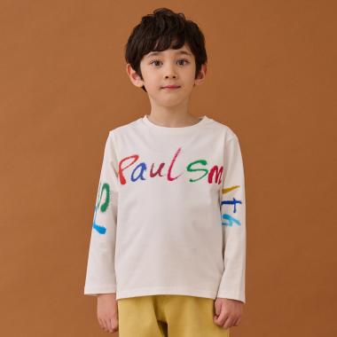 スプレーロゴ長袖Tシャツ