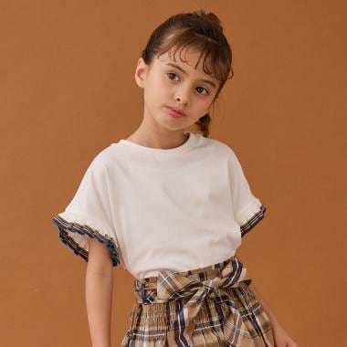 シグネチャーフリルリブ半袖Tシャツ