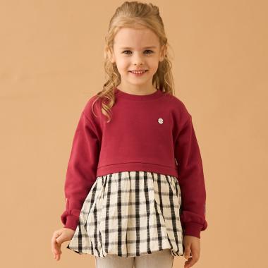 裏毛バルーンドッキングチュニック