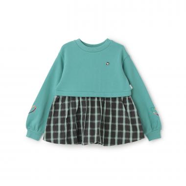 裏毛バルーンドッキングチュニック