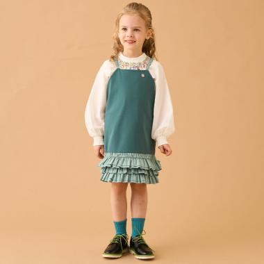 裾フリルキャミワンピース