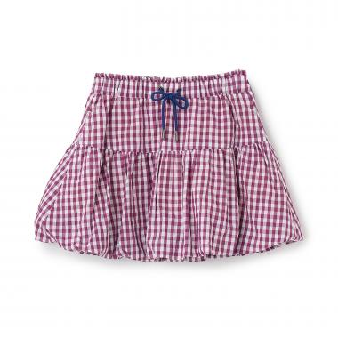 ギンガムチェックバルーンスカート