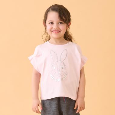 メタルラビットプリントTシャツ