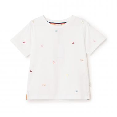 ドゥードゥルミニ刺しゅう半袖Tシャツ