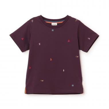 ドゥードゥルミニ刺しゅう半袖Tシャツ