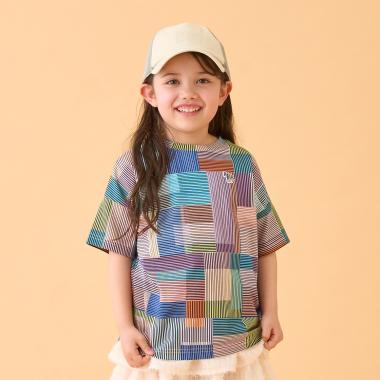 ランダムチェック半袖Tシャツ