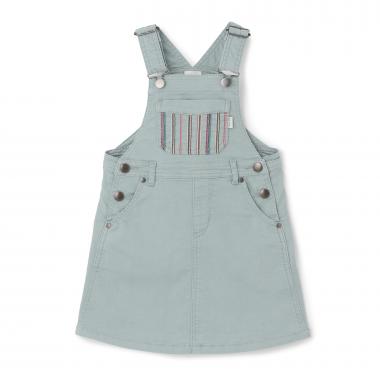 ポケットストライプ刺しゅうデニムジャンスカ