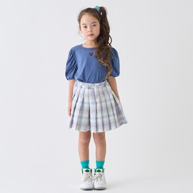 チェックプリーツキュロット