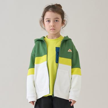 【KELTY】裏毛キリカエZIPパーカー