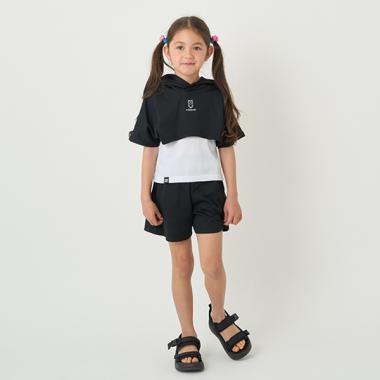 【吸水速乾】短丈パーカ＋タンクトップ＋パンツ３点set