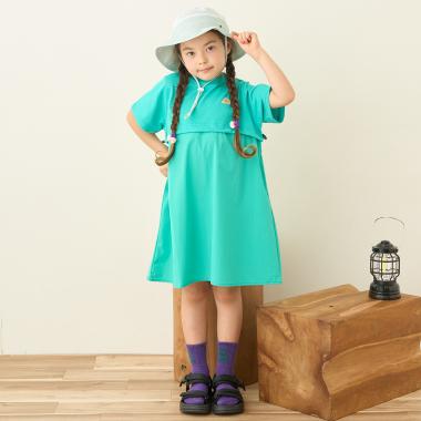 【４WAYストレッチ】【KELTY】切替Aラインワンピース