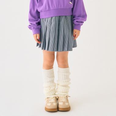 グレンチェック　プリーツキュロット