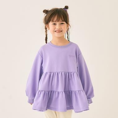 ミニ裏毛ティアードチュニック