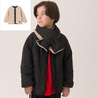 キルトリバーシブルブルゾン