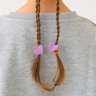 ハートヘアゴム2個セット