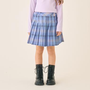 T/Rチェックプリーツキュロット