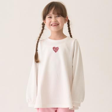 裏毛Aラインワンポイントプルオーバー