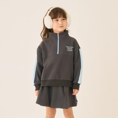 【裏起毛】【綿100】ハーフジップセットアップ