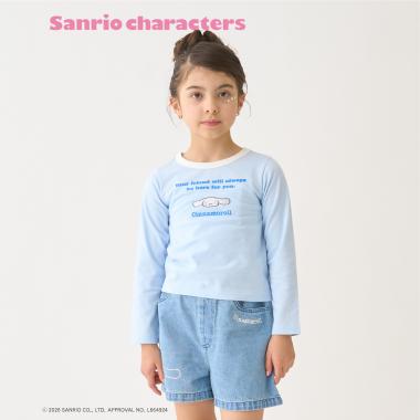【サンリオキャラクターズ/C100】リンガー長袖Tシャツ