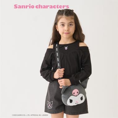 【サンリオキャラクターズ/C100】肩アキ長袖Tシャツ