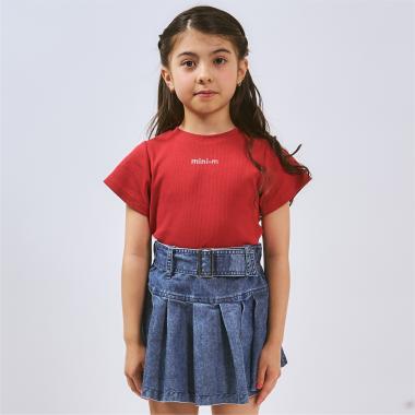 【サラサラプラス】【吸水速乾】テレコ半袖ちびT