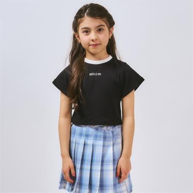 【サラサラプラス】【吸水速乾】テレコ半袖ちびT