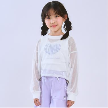 【安心インナーつき】メッシュ長袖Tシャツ