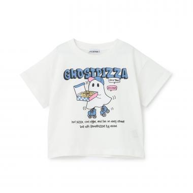 【綿100%】オバケイラストルーズ半袖Tシャツ