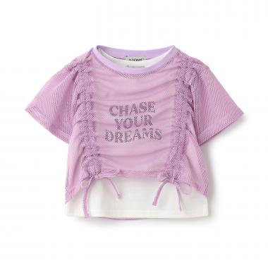 【インナーつき】メッシュドロスト半袖Tシャツ