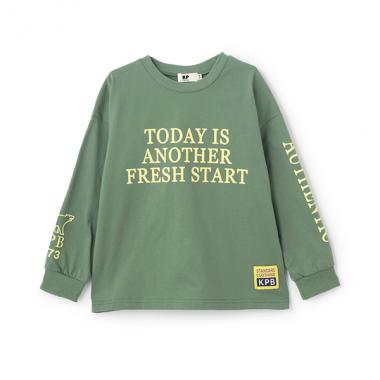 ロゴプリント長袖Tシャツ