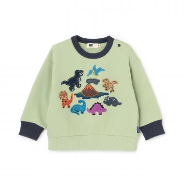 恐竜アップリケ トレーナー