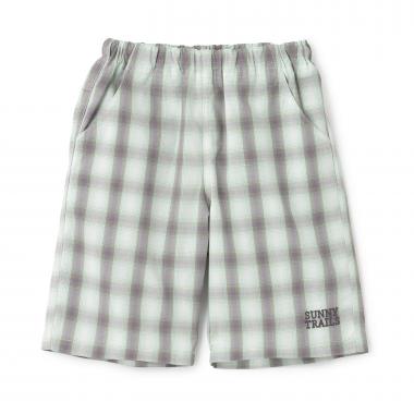 オンブレチェック ハーフパンツ