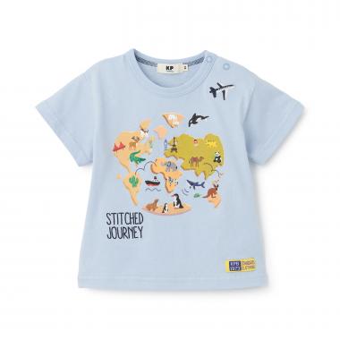 世界地図モチーフ Tシャツ