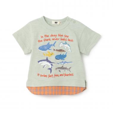 シャークモチーフ Tシャツ