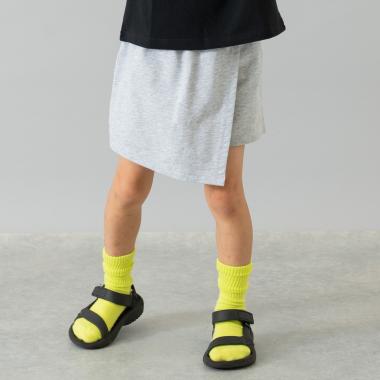 【綿100%】カット台形ラップキュロット