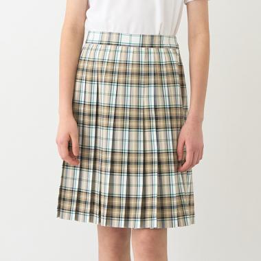 【卒服】【家庭洗濯可】24本チェックプリーツスカート