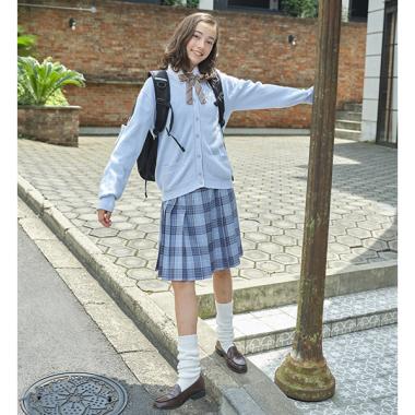 【卒服】【家庭洗濯可】24本チェックプリーツスカート