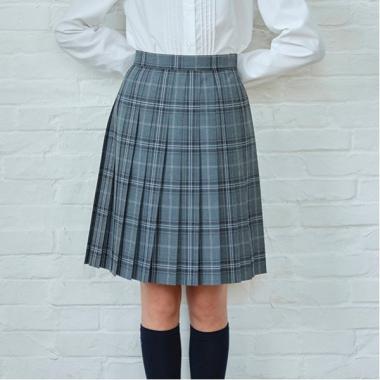 【卒服】【家庭洗濯可】24本チェックプリーツスカート