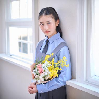 【卒服】【シワになりにくい】角襟シャツ