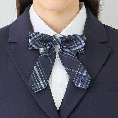 【予約商品】【卒服】チェックリボンタイ