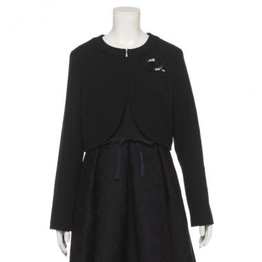 チュールブローチつきボレロジャケット