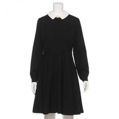 衿つき切り替えワンピース