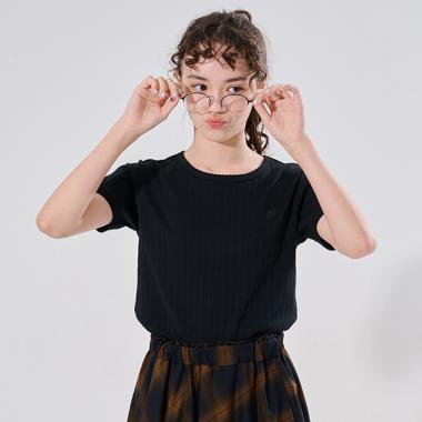 【WEB限定】【AMI】針抜スカラップTシャツ